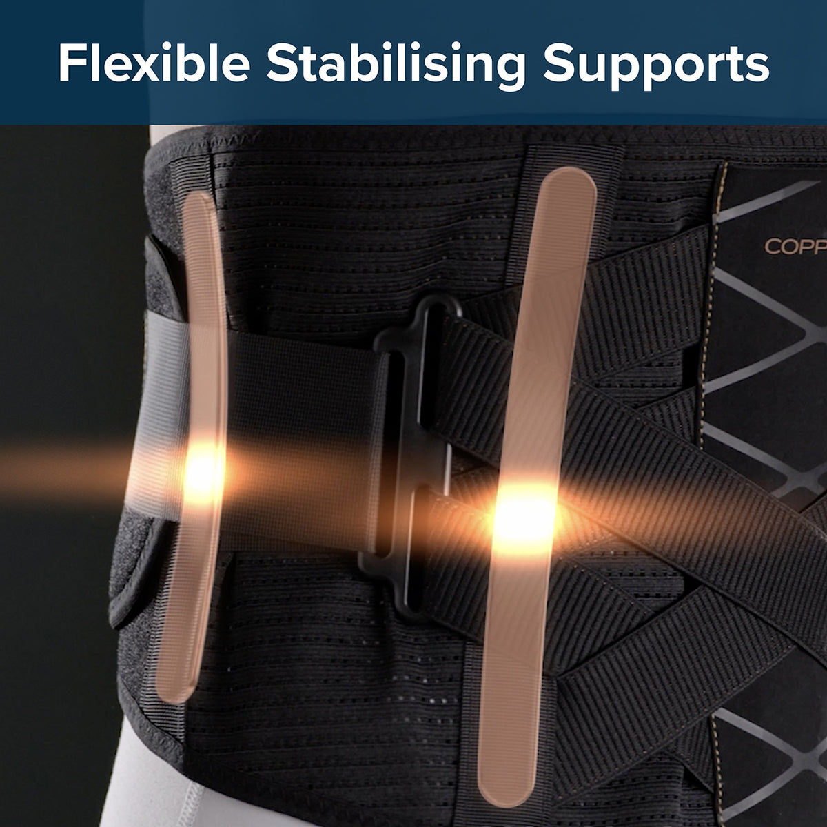 Copper Fit X Back – Premium Adjustable Back Support Belt