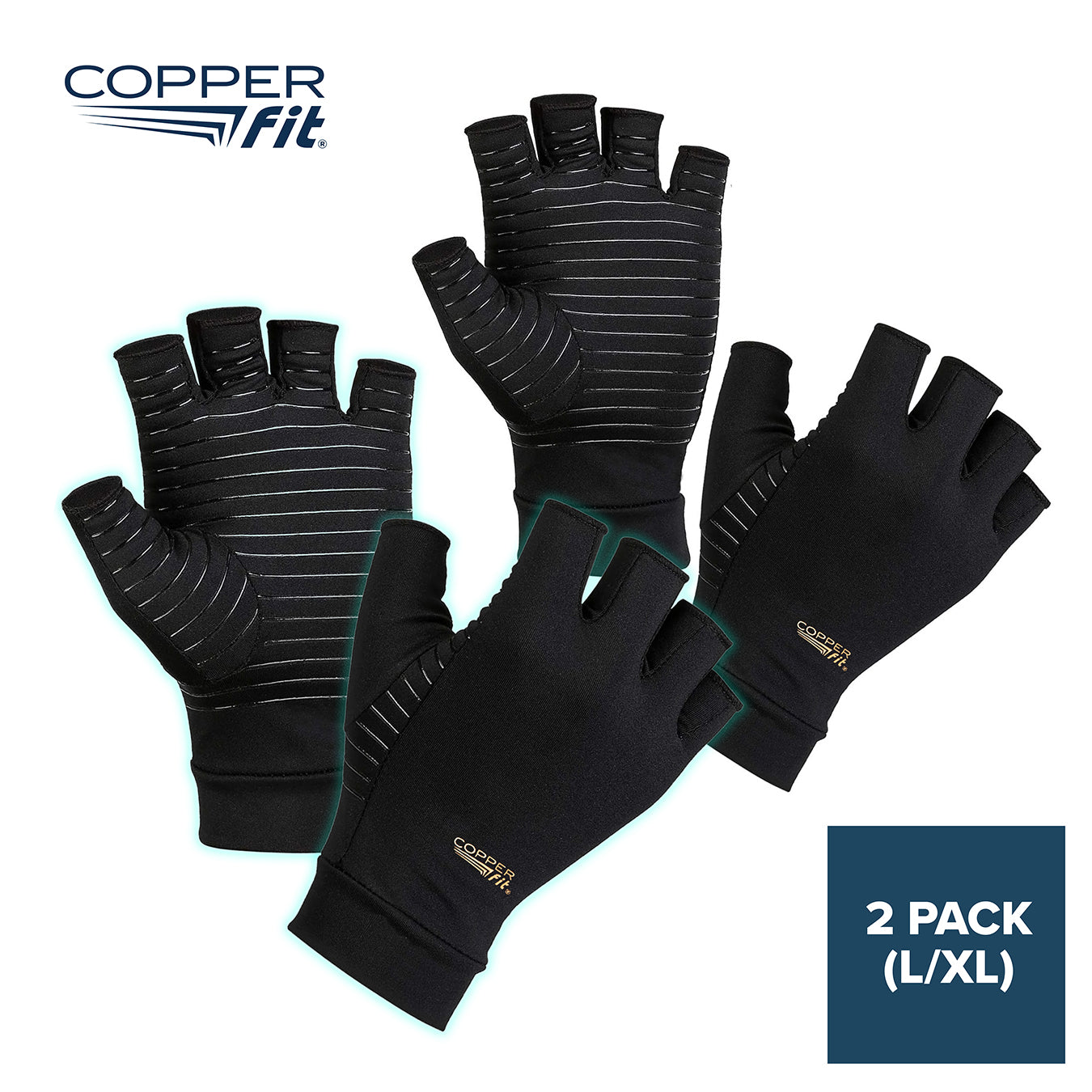 Copper Fit Hand Relief Compression Gloves