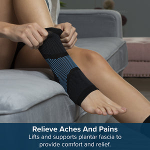Copper Fit ICE Plantar Fascia Ankle Compression Sleeve